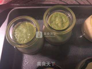 #aca烤明星大赛# Matcha Roasted Pudding recipe