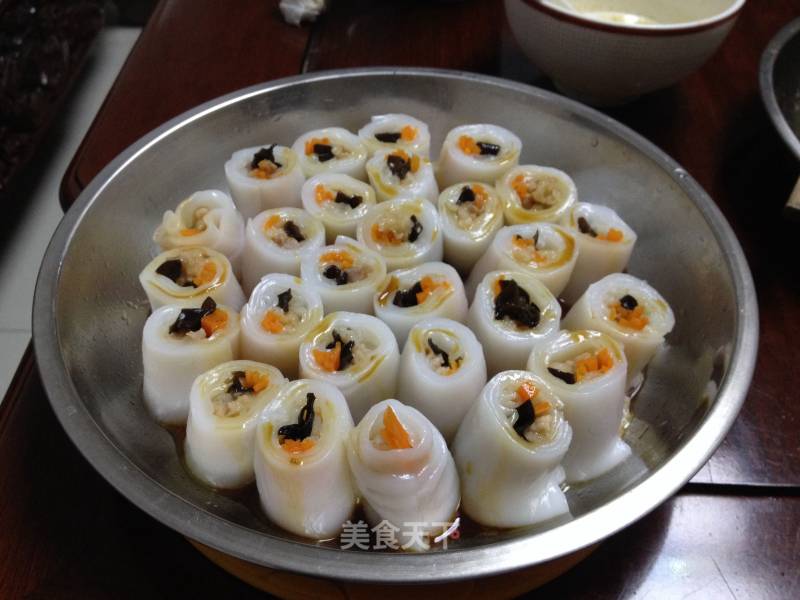 Three Silk Steamed Rice Rolls recipe