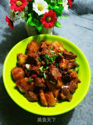 Spicy Beef Roasted Potatoes recipe