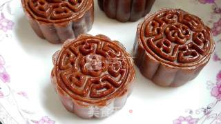 Cocoa Lotus Paste Egg Yolk Moon Cake (50g Mold) recipe