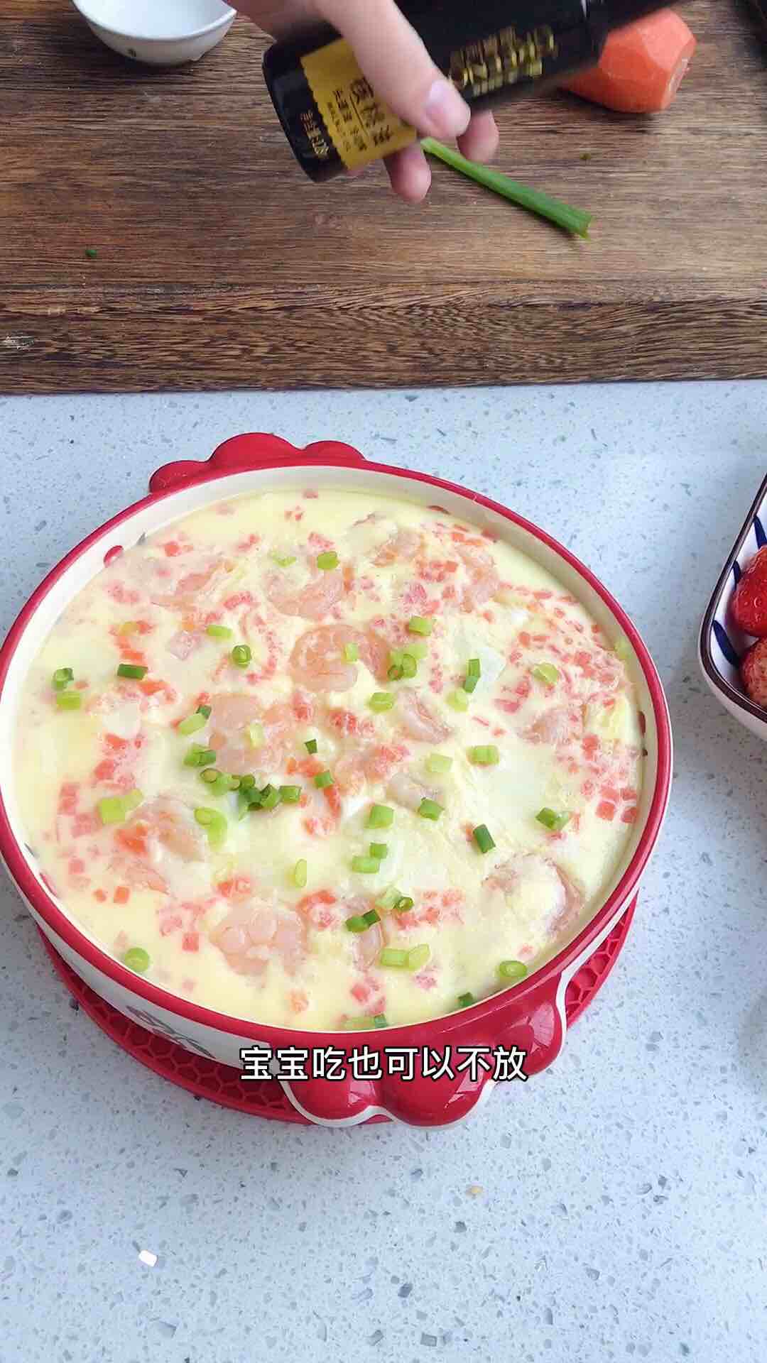 Baby's Nutritional Meal-fried Shrimp, Tofu and Egg Soup recipe