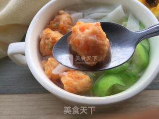 Carrot Shrimp Ball Noodle Soup recipe