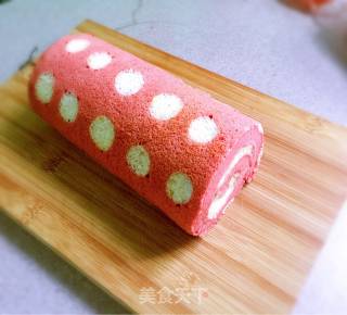 #四session Baking Contest and is Love to Eat Festival#red Velvet Polka Dot Cake Roll recipe