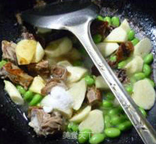 Roasted Duck with Edamame and Stir-fried Rice White recipe