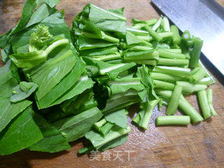 Mushroom Vegetarian Chicken Stir-fried Rape recipe