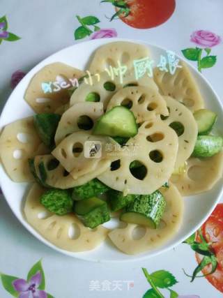 Refreshing Lotus Root Slices ~ Cucumber Cold Lotus Root Slices recipe