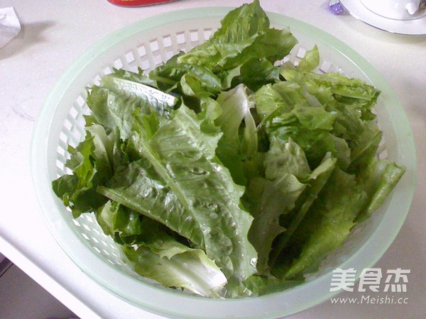 Stir-fried Lettuce with Dace in Black Bean Sauce recipe