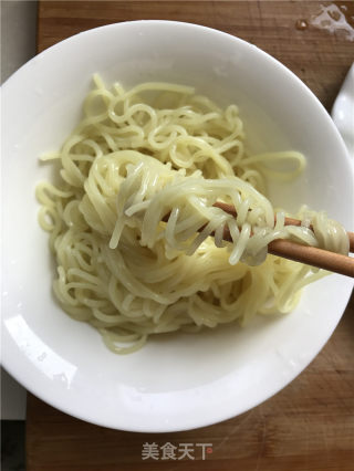 Cucumber and Goose Egg Noodles recipe