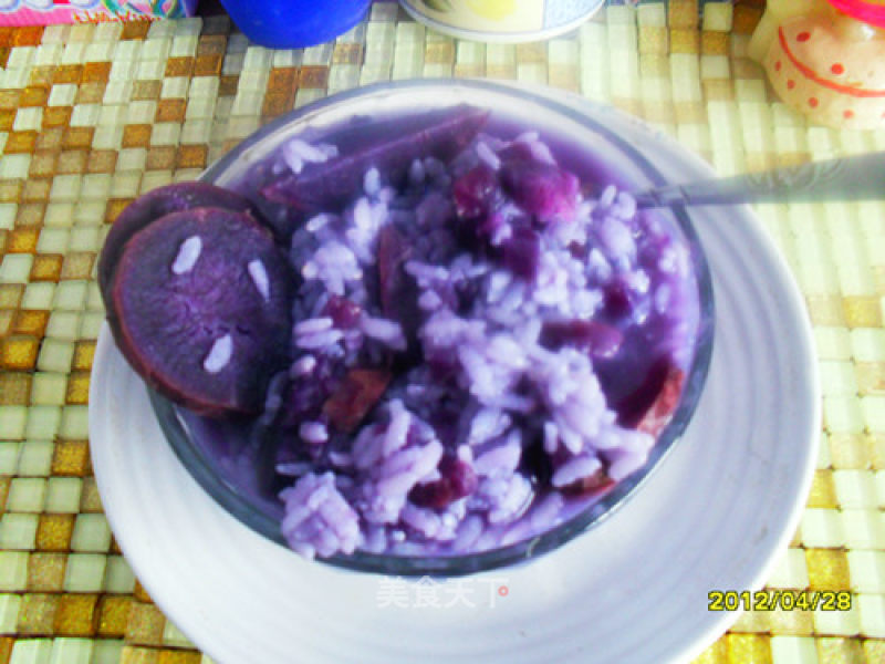Purple Potato Congee recipe