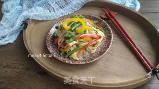 Colorful Bean Curd Mixed with Cowpea recipe