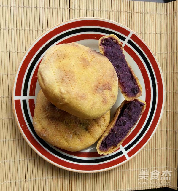 Creamy Purple Potato and Red Bean Pie recipe