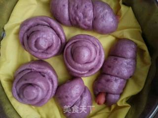 Purple Sweet Potato Mantou recipe