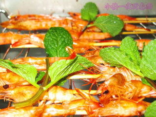 Grilled Shrimp with Mint recipe