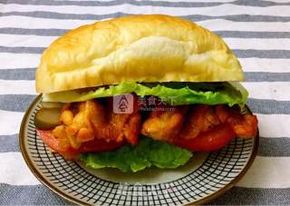 #aca烤明星大赛#natural Fermented Version of New Orleans Chicken Leg Burger recipe