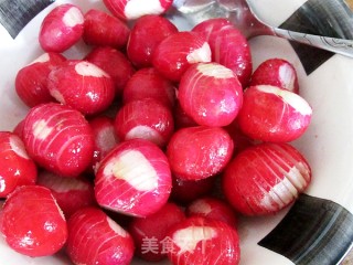 Sweet and Sour Cherry Radish recipe