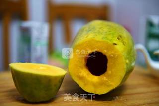 Simple Casual Dessert-papaya Milk Jelly recipe