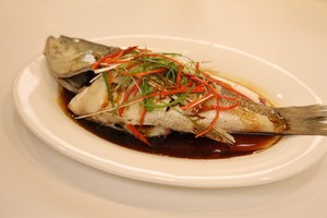 Simple Home Cooking of Steamed Sea Bass recipe