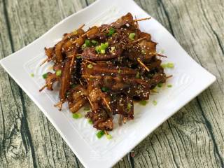 Toothpick Pork Belly recipe