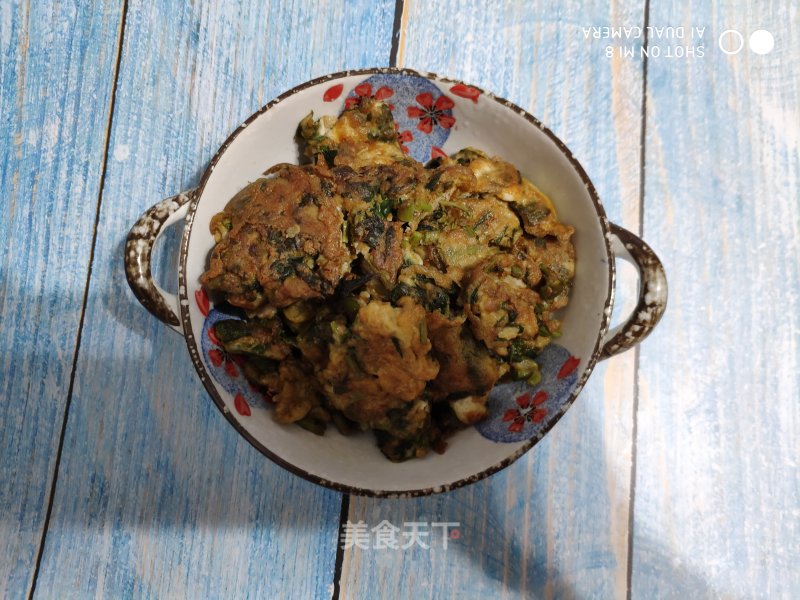 Scrambled Eggs with Wild Vegetables Toon recipe