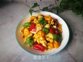 Scrambled Eggs with Wrinkled Pepper recipe