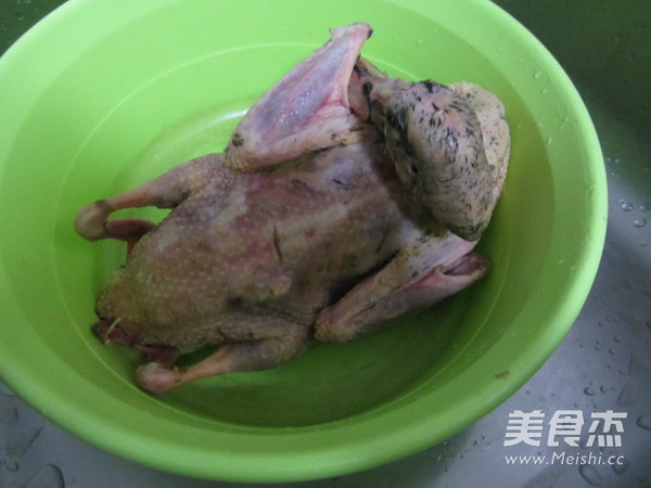 Roasted Wild Duck with Mushrooms and Bean Curd recipe