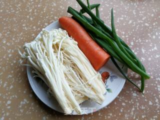 Fried Enoki Mushroom with Black Fungus recipe
