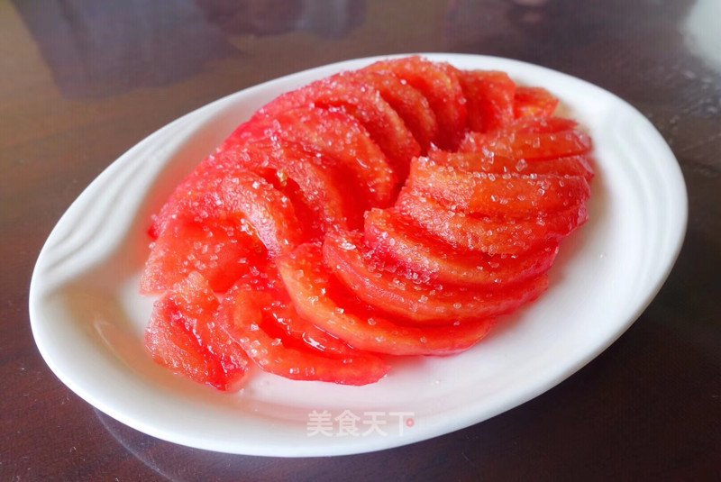 Snow on The Volcano ~ Sugar Sprinkled Tomatoes