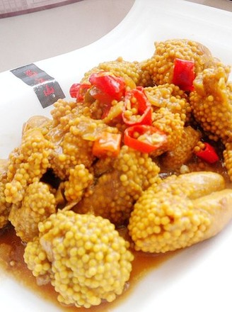 Spicy Braised Fish Roe with Millet