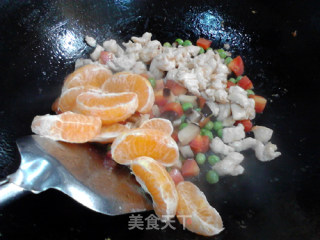 Stir-fried Chicken with Orange Carrots recipe