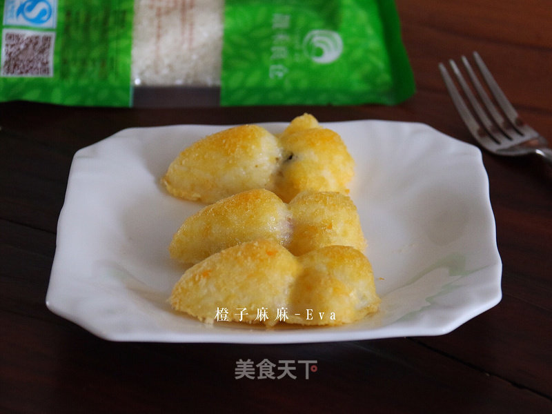 Golden Cheese Rice Ball recipe
