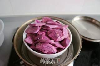 Banana Purple Sweet Potato Sticky Rice Cake recipe