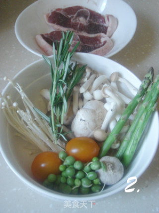 Beginning of Spring-lamb Chops in Braised Sauce with Mixed Vegetables recipe