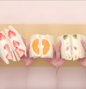Creamy Fruit Sandwich recipe