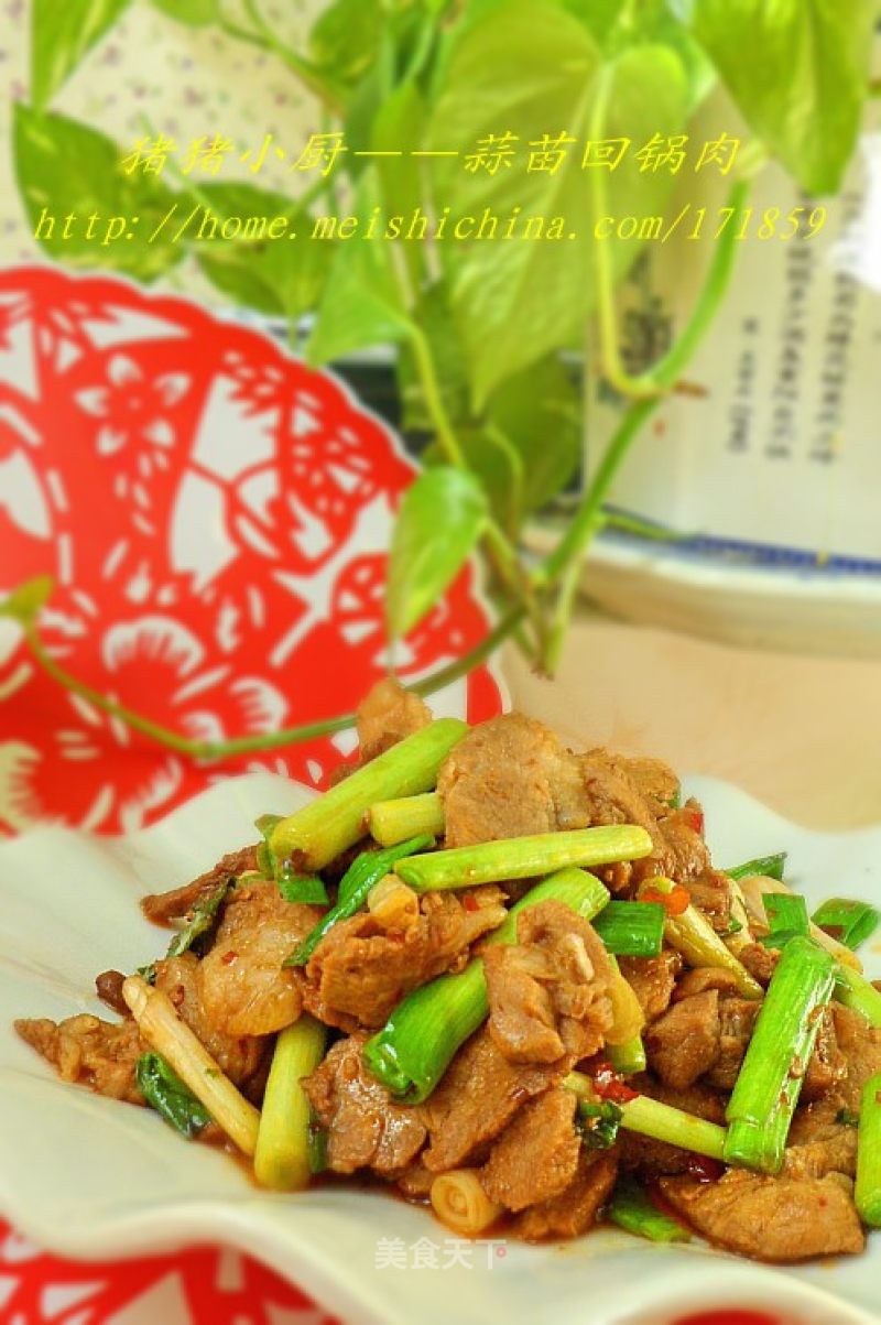 A Good Partner for Rice-twice-cooked Pork with Garlic Sprouts recipe