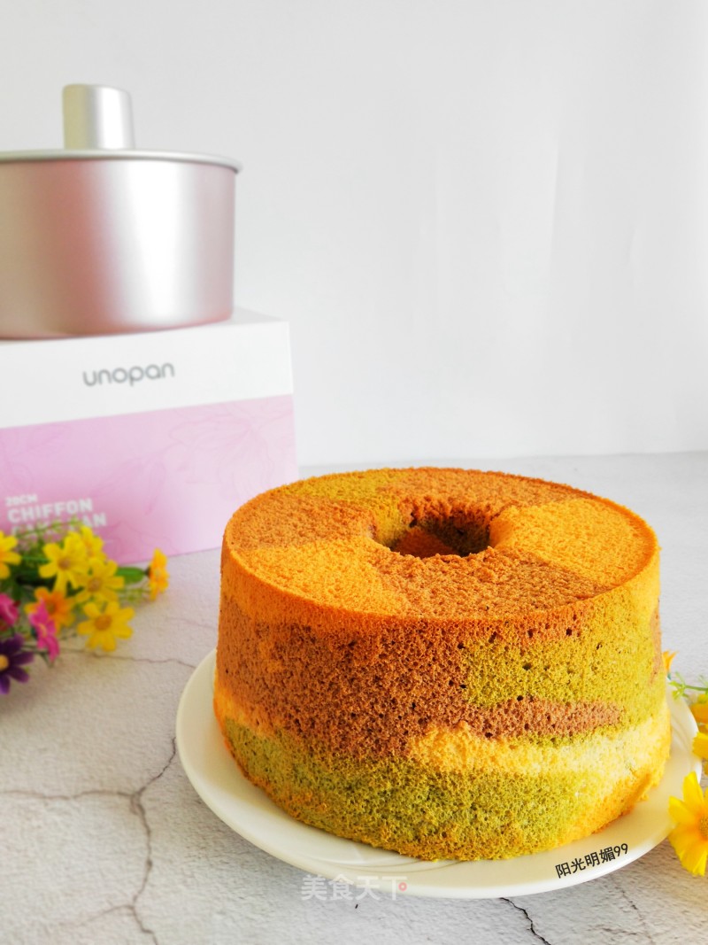 Camouflage Chiffon Cake recipe