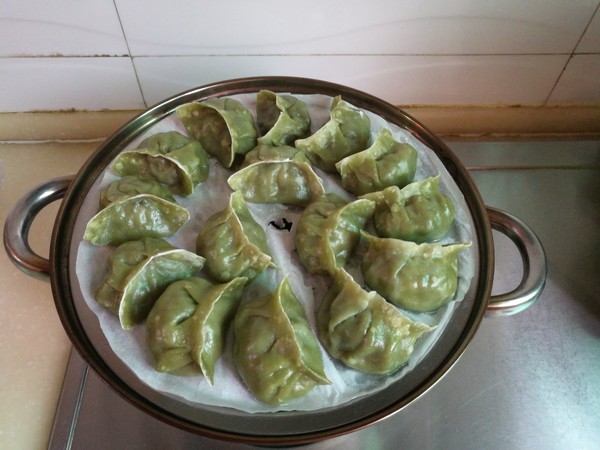 Green Dumplings Stuffed with Beef and Fennel recipe