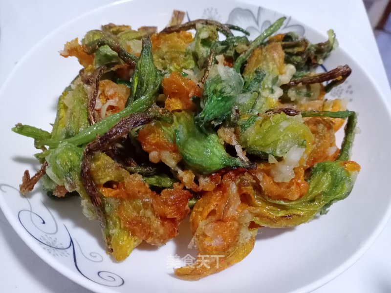 Fried Pumpkin Flowers recipe