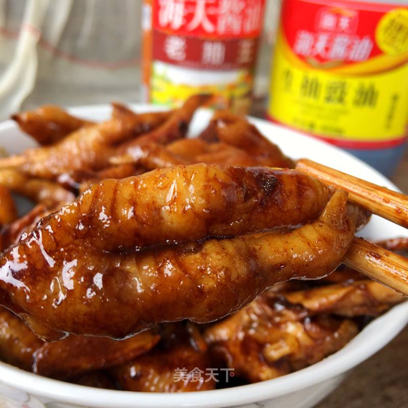 Super Easy Rice Cooker Braised Chicken Feet recipe