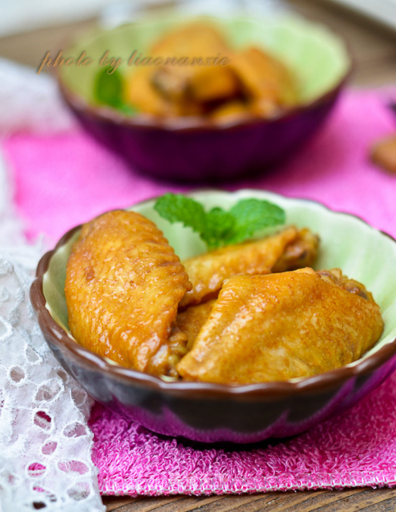 Braised Chicken Wings with Rice Wine recipe