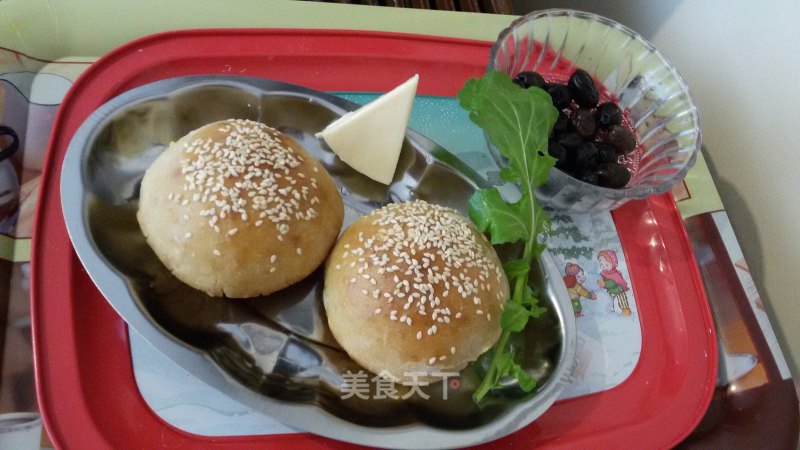 #aca烤明星大赛#sesame Buns recipe