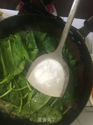 Spinach Stewed Vermicelli recipe