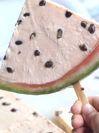 Watermelon Yogurt Popsicle recipe