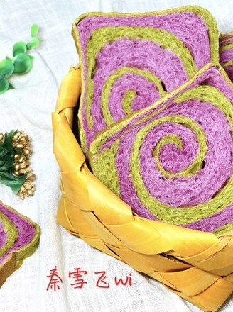 Purple Sweet Potato Matcha Toast recipe