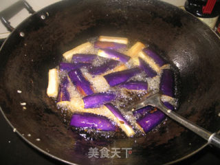 Fried Eggplant with Barbecue Sauce recipe