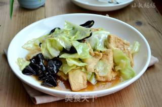 Braised Tofu with Cabbage recipe