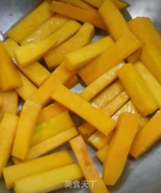 Pumpkin Strips with Egg Yolk recipe