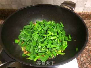 Salt Fried Pork with Garlic Sprouts recipe