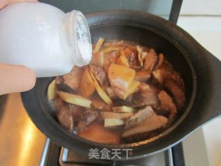 Pork Belly with Mushrooms and Bamboo Shoots recipe