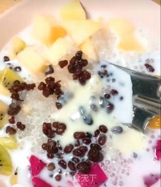 Colorful Fruit Sago recipe