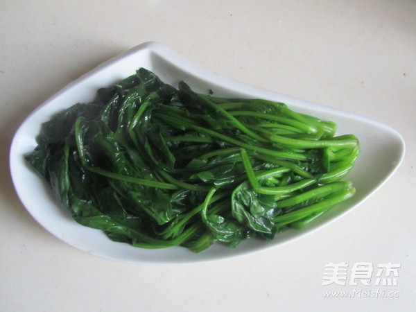 Pork Liver and Spinach with Oyster Sauce recipe